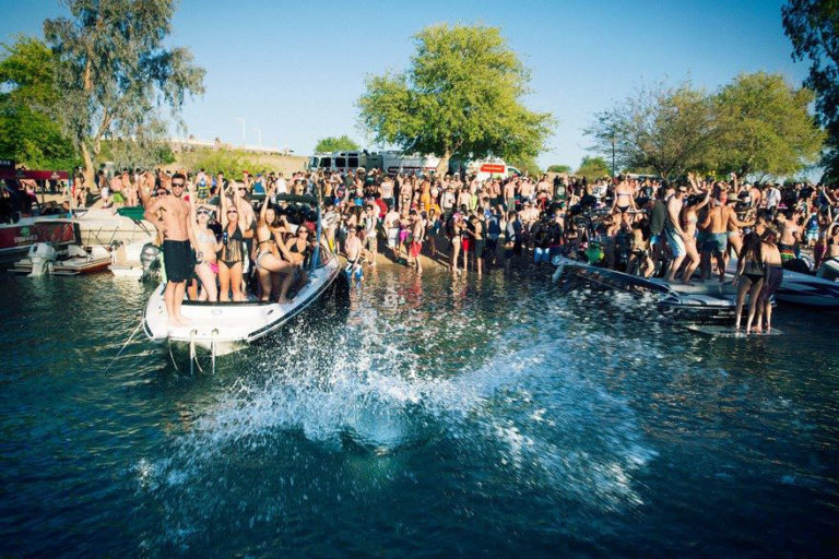 In usually quiet Lake Havasu, the party gets hearty come Spring Break time