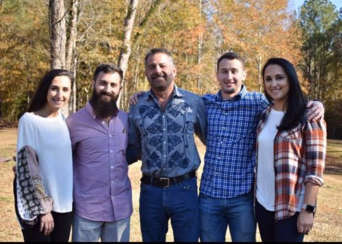 Photo of Ronnie with his four children on Thanksgiving Day, 2019. Left to right: Heather, 23, Marc, 27, Ronnie, 65, Evan, 21, Becky, 30. (Photo courtesy of Rich family).